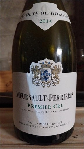 Bourgogne Meursault Premier Cru Château Meursault Meursault-Perrières 2013