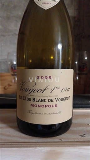 Бургундія Не вказано Premier Cru Le Clos Blanc de Vougeot 2008