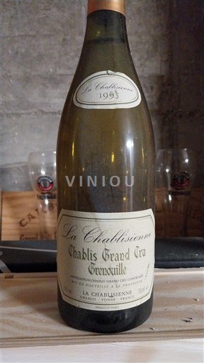 Vini Blanc sec Grenouilles La Chablisienne 1993 Francia Borgogna Chablis AOC Grand Cru