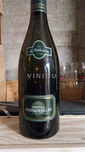 Vini Blanc sec Château Grenouilles La Chablisienne 2010 Francia Borgogna Chablis AOC Grand Cru
