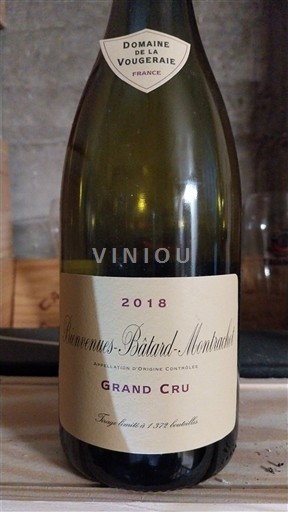 Borgoña Bienvenues-bâtard-montrachet Grand Cru Domaine La Vougeraie 2018