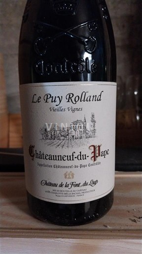 Valle del Ródano Châteauneuf-du-Pape. Château La Font du Loup Le Puy Rolland Vieilles Vignes 2017