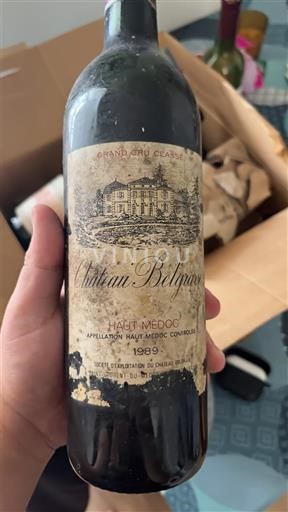 Bordo Haut-Médoc Grand Cru Château Belgrave 1989