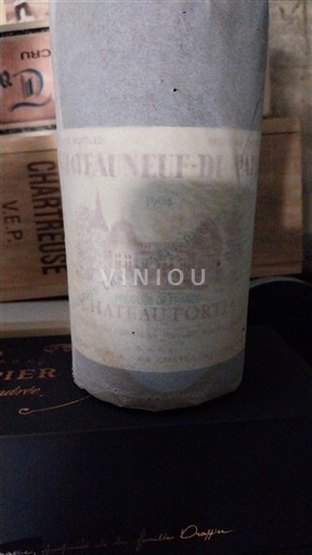 Rhônen laakso Châteauneuf-du-Pape Château Fortia 1994