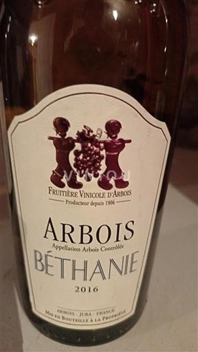 Jura Arbois Fruitière Vinicole d'Arbois Béthanie 2016