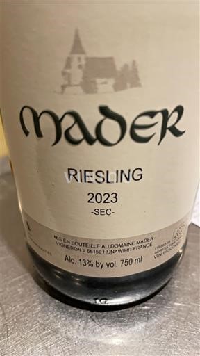Alsácia Riesling Domaine Mader 2023