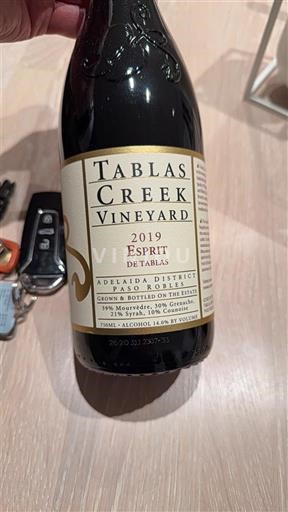 Каліфорнійські AVA Не вказано Tablas Creek Vineyard Esprit de Tablas 2019