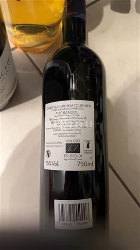 Provenza Bandol Château Guilhem Tournier La Malissonne 2020