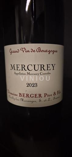 Бургундія Меркуре Domaine Berger Père & Fils 2023 2023