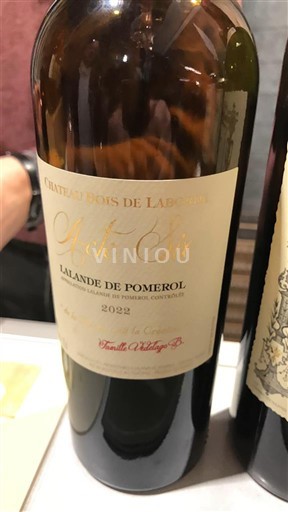 Bordeaux Lalande-de-Pomerol Château Bois de Laborde Esprit Bois 2022