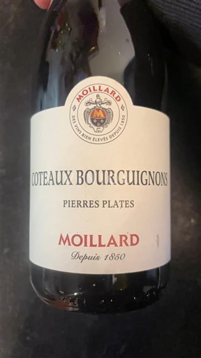 Bourgogne Bourgognebackar Moillard Pierres Plates Icke årgångsbetecknad