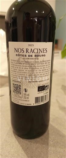 Bordeaux Côtes-de-bourg Nos Racines 2023