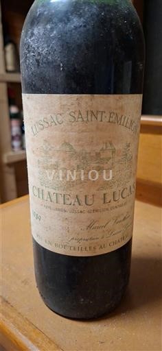 Bordeaux Lussac-saint-émilion Château Lucas 1989