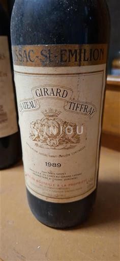 Bordeaux Lussac-saint-émilion Château Girard Tiffray 1989