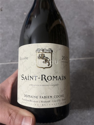 Vinhos Blanc sec Domaine Fabien Coche 2017 França Borgonha Saint-Romain AOC