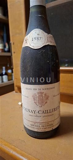Burgundy Not Specified Premier Cru Michel Prunier 1987