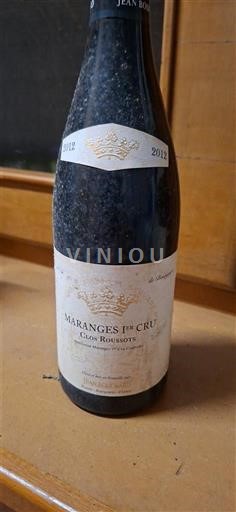 Burgundi Maranges Premier Cru Jean Bouillot Clos Roussots 2012