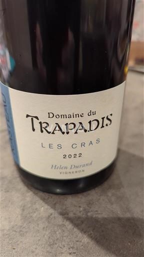 Wines Rouge sec Les Cras Domaine Trapadis 2022 France Rhône Valley Rasteau AOC