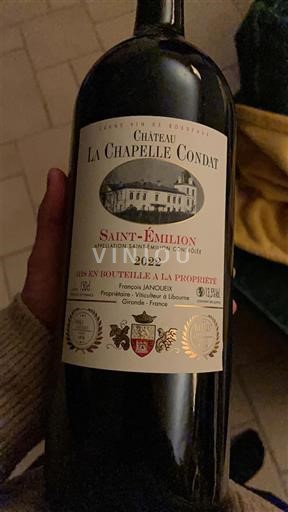 Bordeaux Saint-Émilion Château La Chapelle Condat 2020