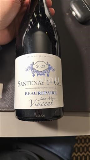 Burgundy Santenay Premier Cru Jean-Marc Vincent Beaurepaire 2023