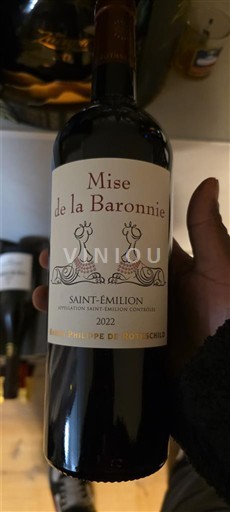 Bordeaux Saint-Émilion Baron Philippe de Rothschild Mise de la Baronnie 2022