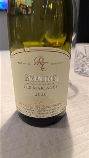 Burgund Beaune Domaine Rossignol-Trapet Les Mariages 2020