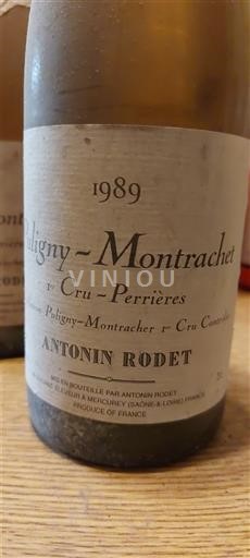 Burgundy Puligny-Montrachet Premier Cru Antonin Rodet 1er Cru - Perrières 1989
