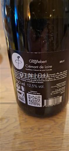 Spumanti Blanc brut Gagnebert Non millésimé Francia Valle della Loira Crémant-de-Loire AOC