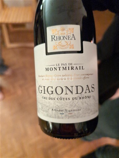 Rhônen laakso Gigondas Rhonea Le Pas de Montmirail Ei vuosikertaa