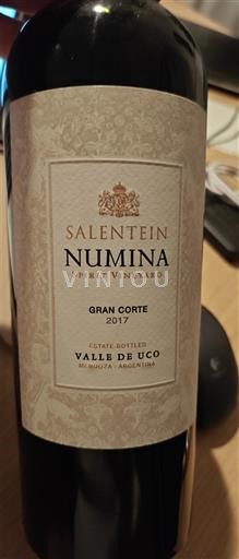 Mendoza Valle de Uco Salentein Numina Gran Corte 2017