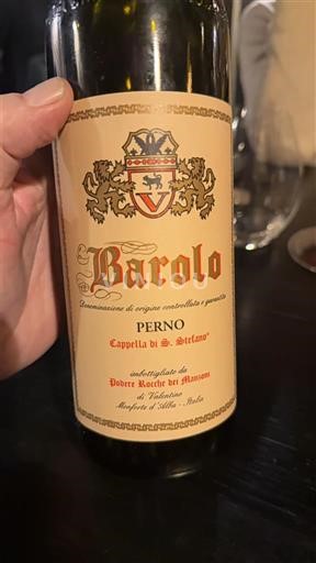 Piemonte Barolo Poderi Rocche dei Manzoni Perno Cappella di S. Stefano 2012