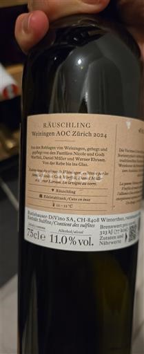 Zürich Weingut Nauer Räuschling 2024