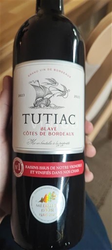 Bordeaux Blaye-Côtes-de-Bordeaux Tutiac 2021