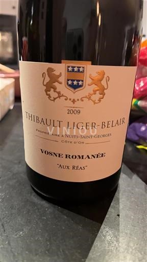 Burgundi Vosne-Romanée Thibault Liger-Belair Aux Réas 2009