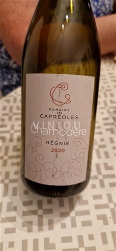 Beaujolais Régnié Domaine S Capréoles Chamodère 2020