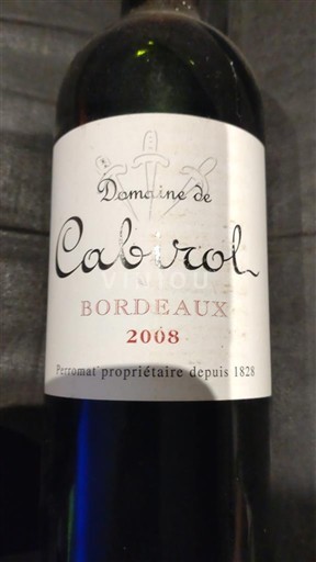 Bordeaux Domaine Cabriol 2008