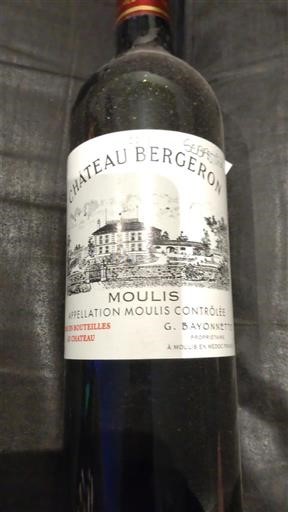 Wines Rouge sec Château Bergeron Non millésimé France Bordeaux Unspecified AOC
