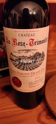 Bordeaux Saint-Émilion Grand Cru Grand Cru Château La Rose Trimoulet 2010