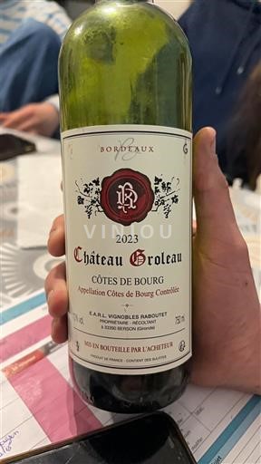 Bordeaux Côtes-de-bourg Château Groleau 2023