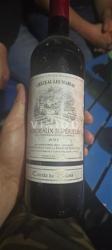 Bordeaux Bordeaux superiore Château Les Marias Comte de Valois 2021