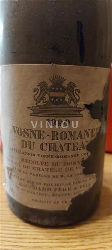 Burgundi Vosne-Romanée Château Vosne-Romanée Vosne-Romanée du Château 1990