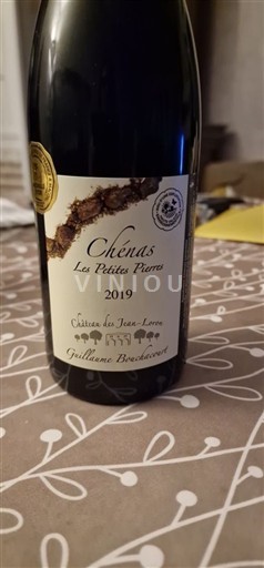 Beaujolais Chénas Château Des Jean-Loron Les Petites Pierres 2019
