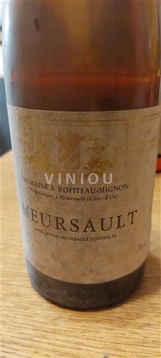 Burgundi Meursault Domaine A. Ropiteau-Mignon 1992