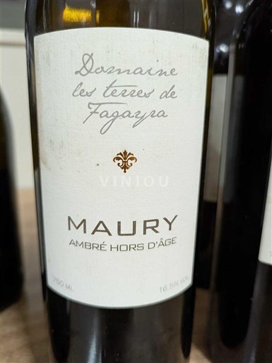 Roussillon Maury Domaine Les Terres de Fagayra Ambré Hors d'Âge Ei vuosikertaa