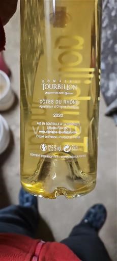 Vallée du Rhône Côtes-du-rhône Domaine Tourbillon 2020