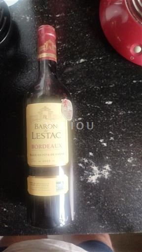 Bordeaux Baron de Lestac Élevé en fûts de chêne 2020