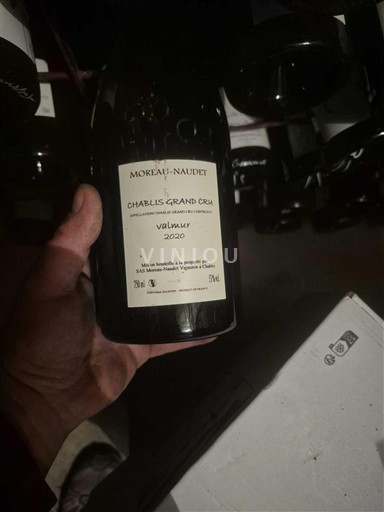 Vini Blanc sec Valmur Moreau-Naudet 2020 Francia Borgogna Chablis AOC Grand Cru