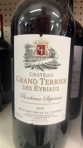 Bordeaux Bordeaux Supérieur Château Grand Terrier des Eyriaux 2020