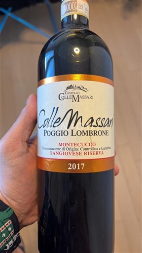 Тоскана Монтеукко Санджовезе Castello Colle Massari Poggio Lombrone 2017