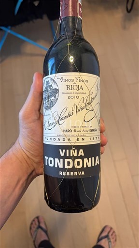 La Rioja rioja López de Heredia Viña Tondonia Reserva 2010